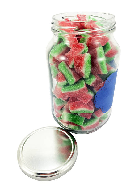 Large Glass Jar of Watermelon Sweets (1 litre)